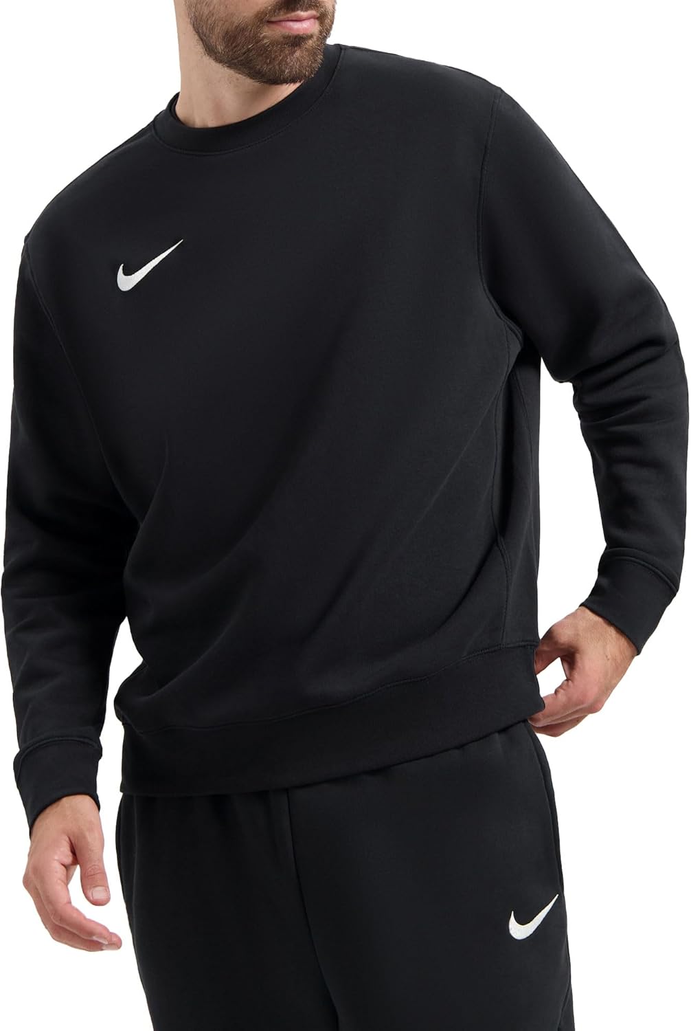 

Толстовка NIKE M Nk FLC Park20 Crew для мужчин, Black/White