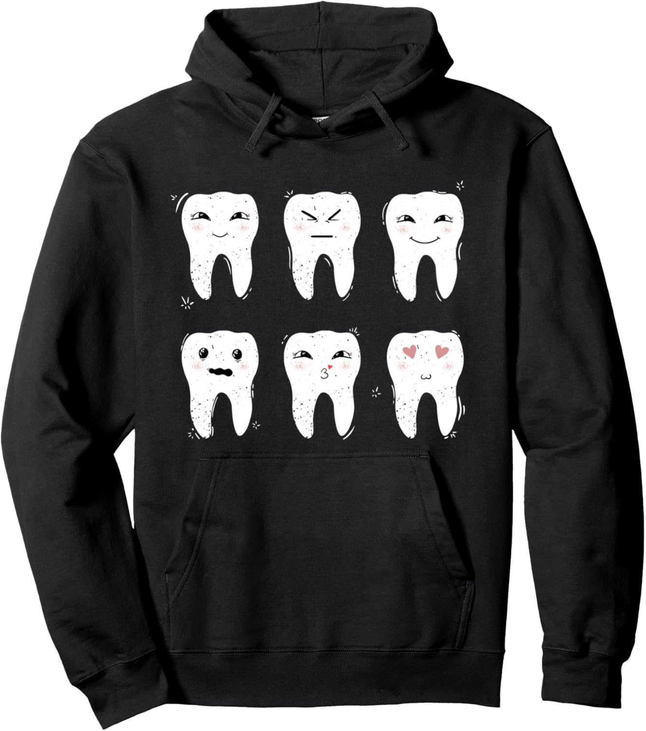 

Забавная толстовка с милым смайликом в подарок врачу-ортодонту Zahnarzt Lustig, черный