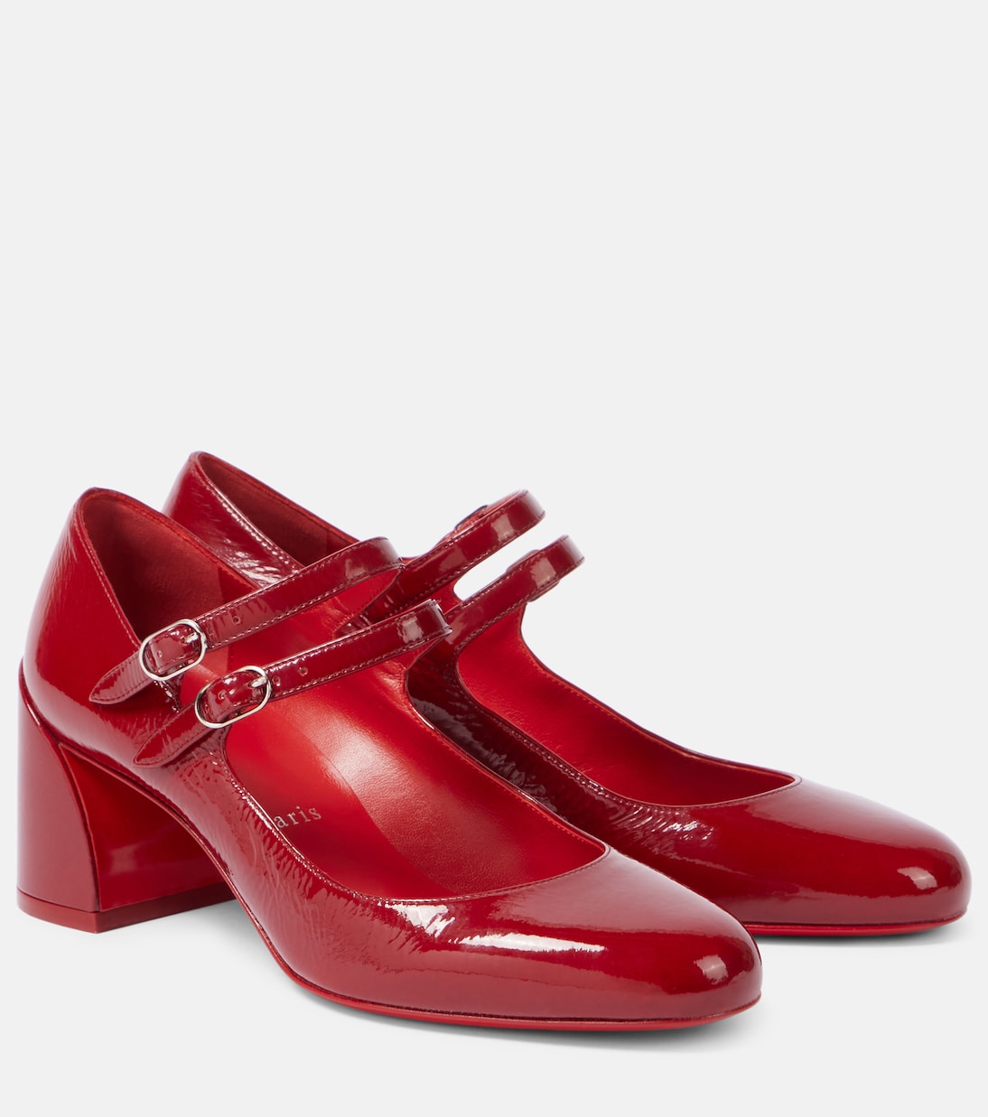 Туфли Mary Jane Miss Jane 55 из лаковой кожи Christian Louboutin, Loubi/Lin Loubi