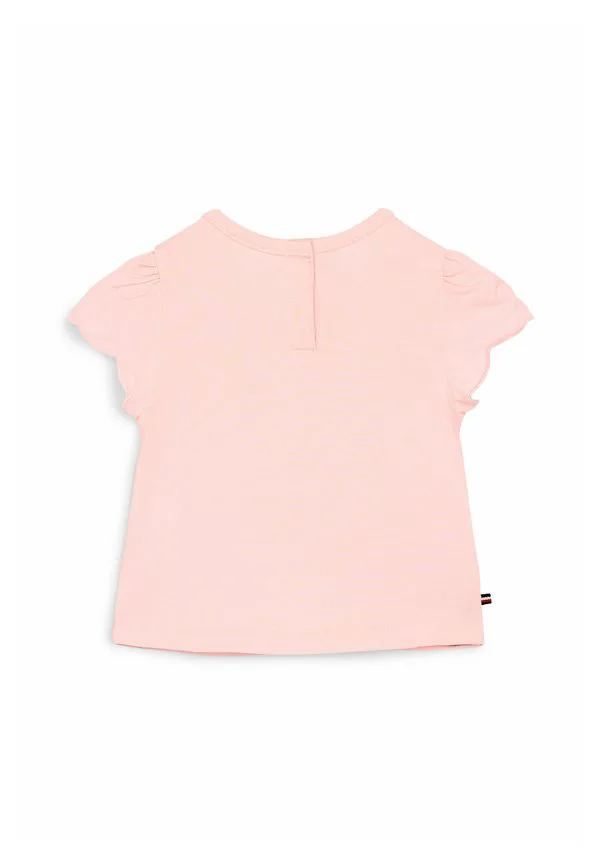 Футболка с рукавами-воланами и принтом Tommy Hilfiger, Precious Pink — фото 2