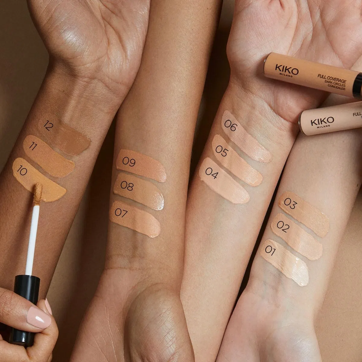 Консилер Kiko Milano Full Coverage Dark Circles Concealer 09 Caramel — фото 3