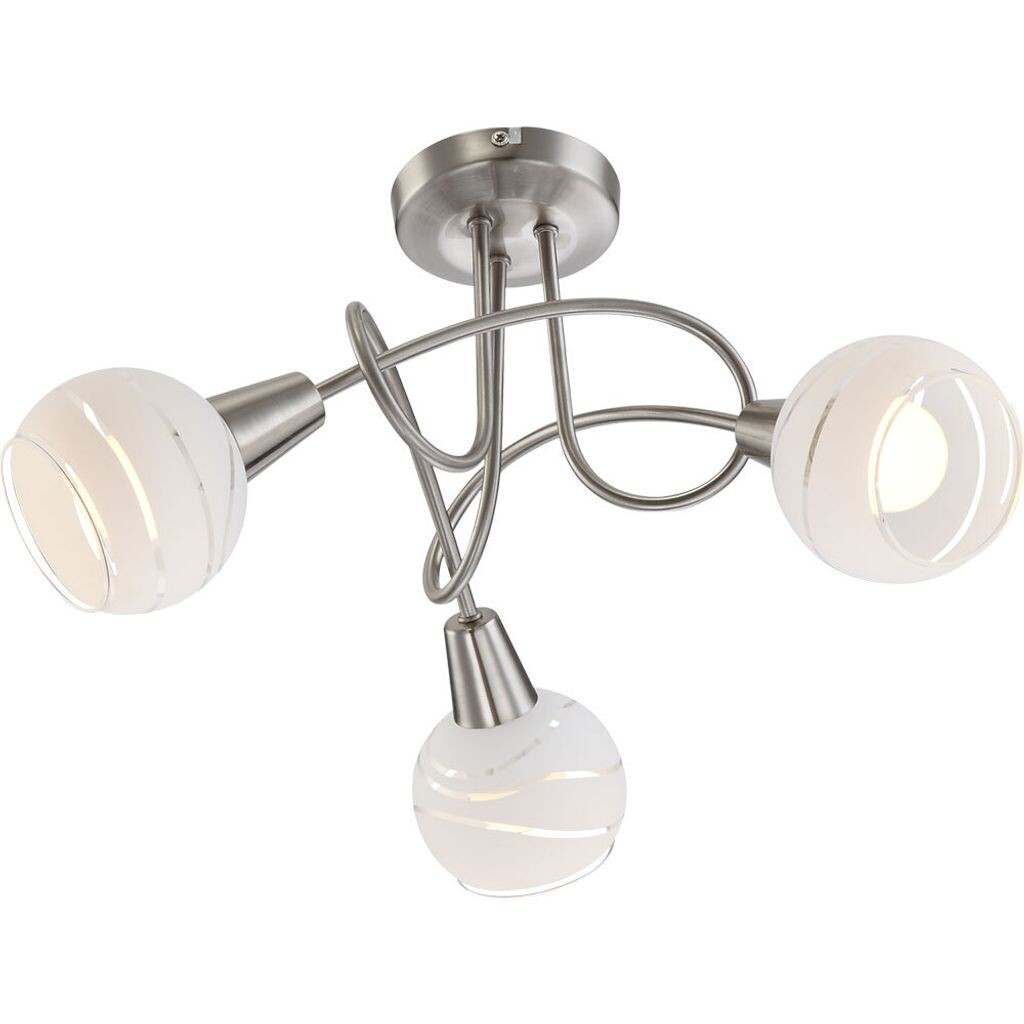 

Светодиодный потолочный светильник, серебро, 3 лампочки, D 39 см Globo Lighting