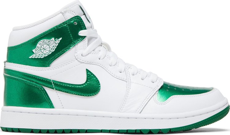 

Кроссовки Air Jordan 1 High Golf 'Pine Green', белый