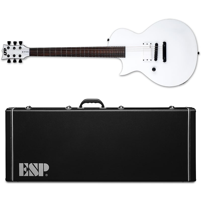 

Электрогитара ESP LTD EC Arctic Metal LH Snow White Satin Left-Handed Electric Guitar + Hard Case