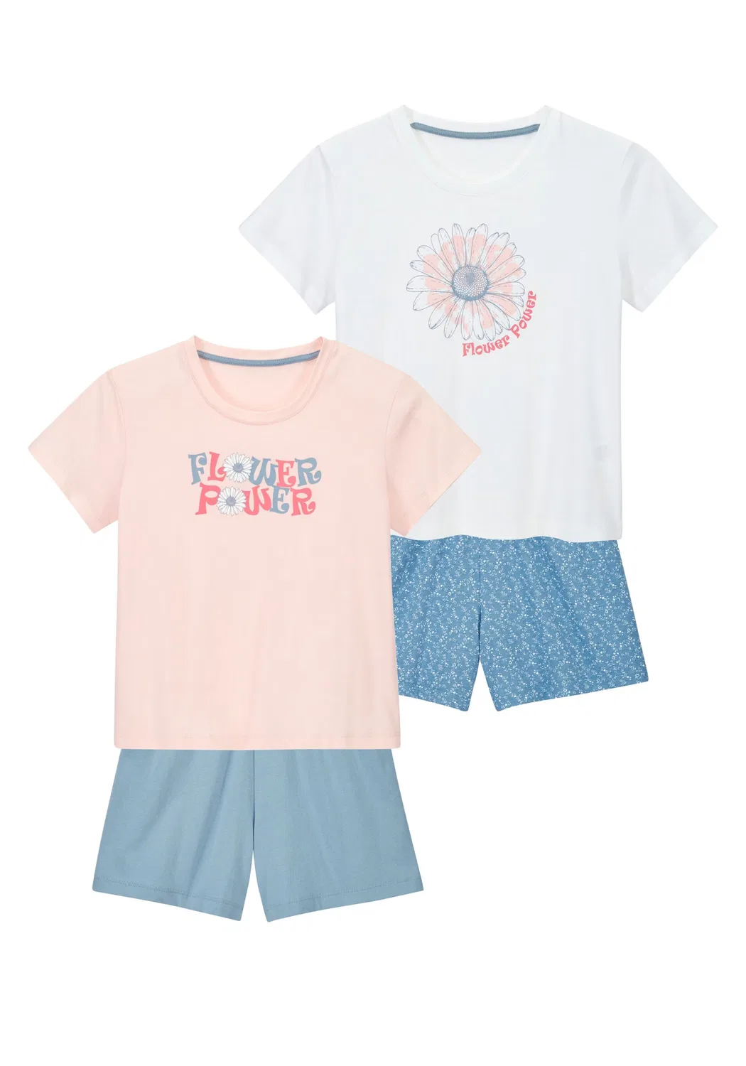 Пижама Petite Fleur Kids, Pastel Pink/White