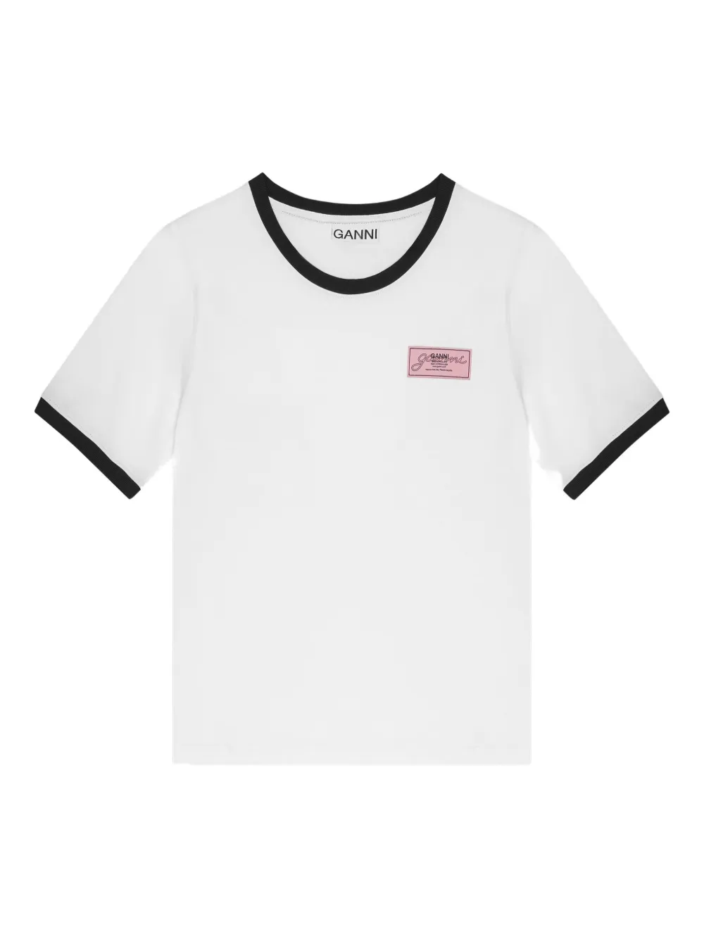 

Футболки GANNI белого цвета, коричневый
