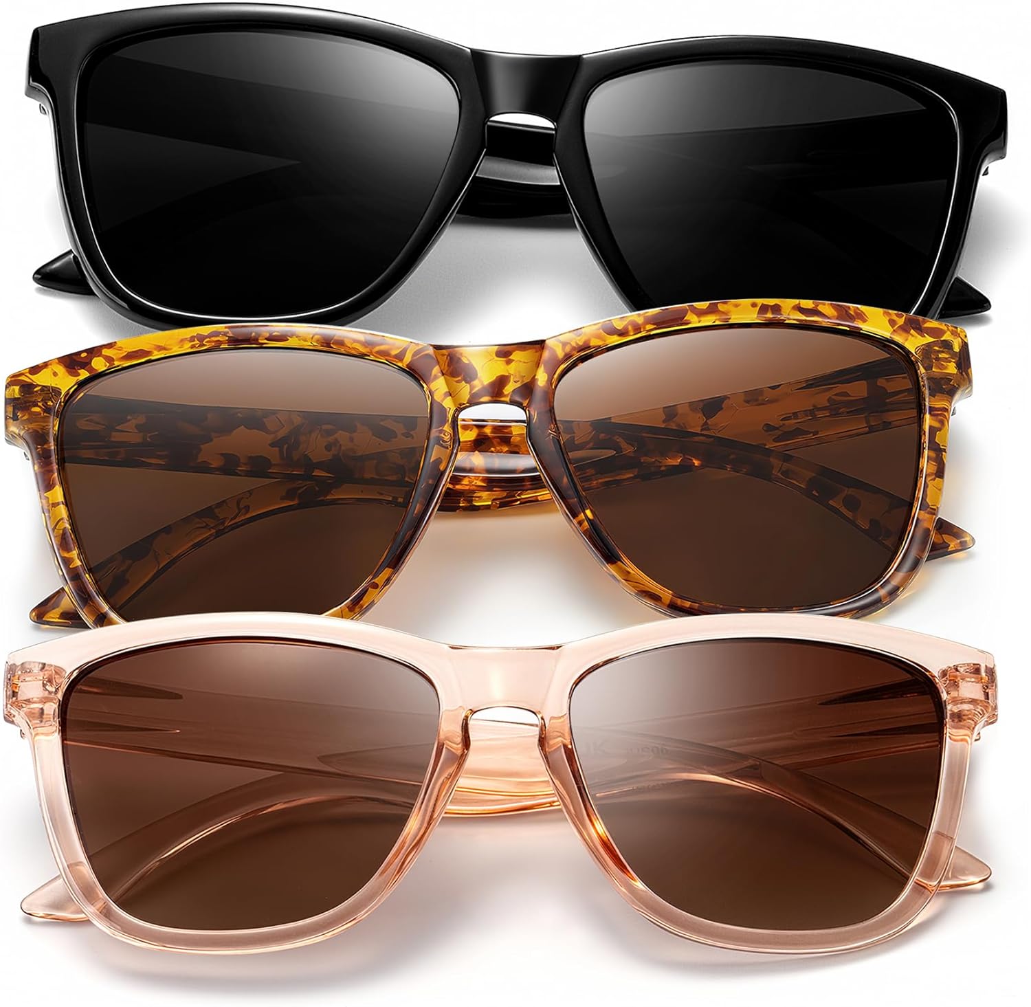 

Солнцезащитные очки KALIYADI для женщин, поляризованные, модные: ретро-солнцезащитные очки с защитой от УФ-излучения для путешествий и вождения, A09-black/Brown/Gradient Brown