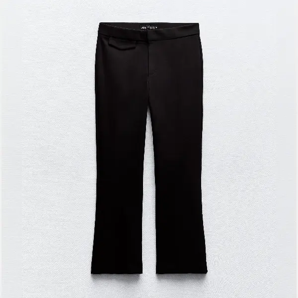 

Брюки Zara Mini Flared, черный