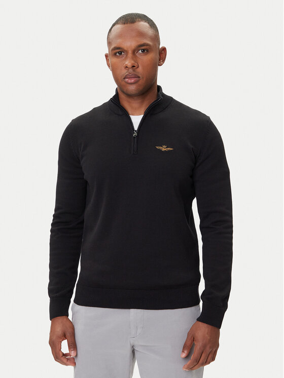 

Свитер regular fit 252MA1578UL00506 Aeronautica Militare, чёрный