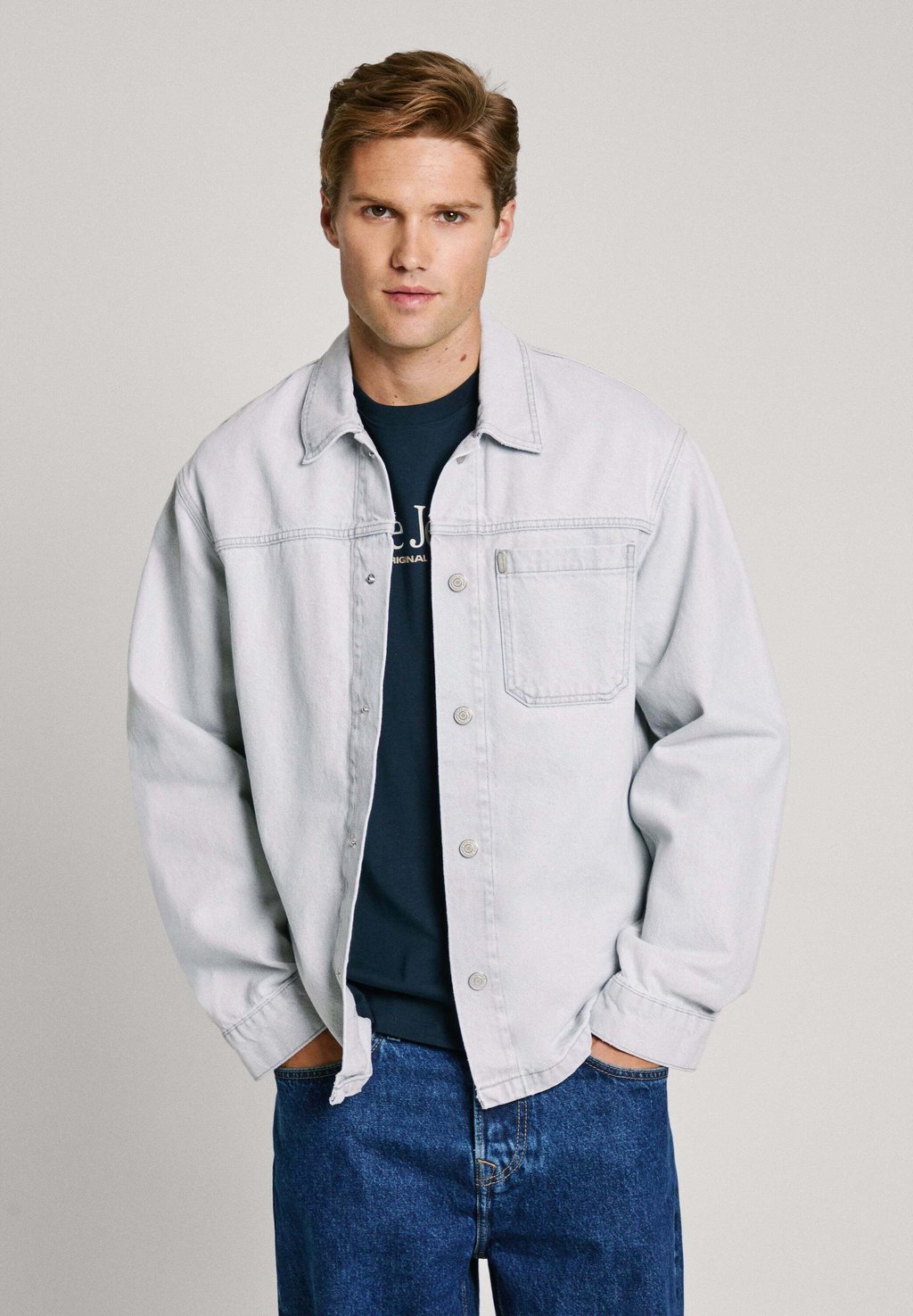 

Рубашка Pepe Jeans, синий деним