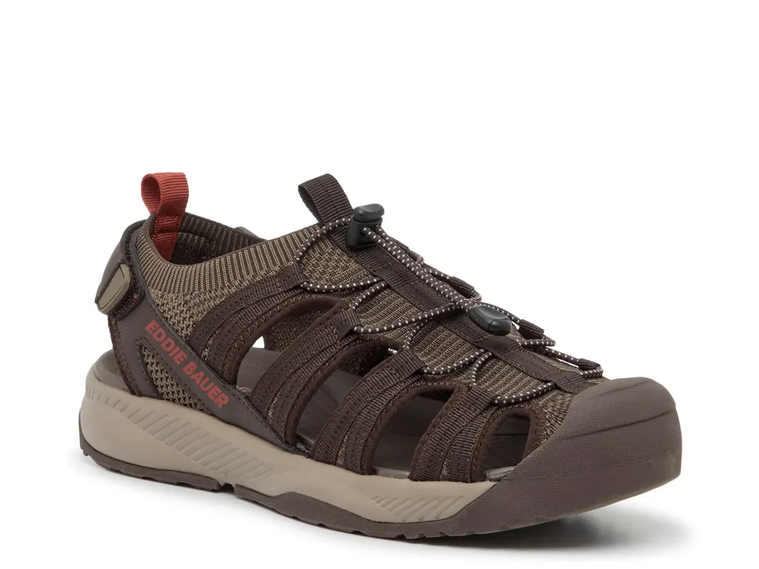

Yesler Сандалии Fisherman Eddie Bauer, Dark Brown/Burgundy