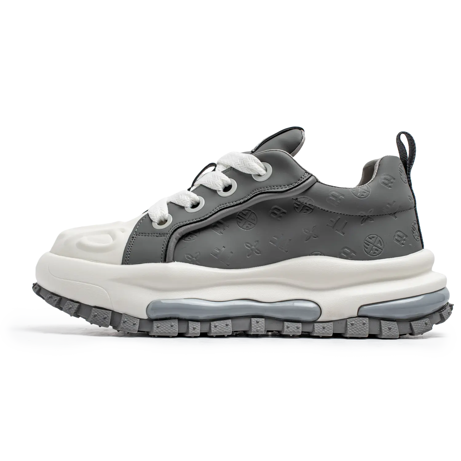 

JANECO Серые массивные кроссовки мужские Low Top, цвет Gray