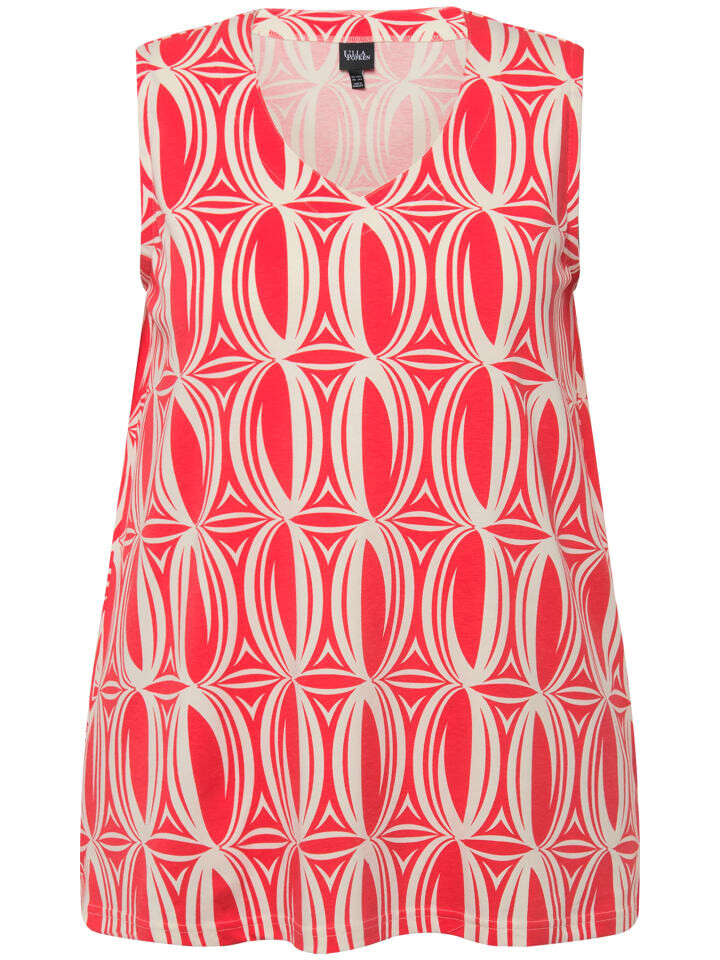 

Футболка Ulla Popken Strick Top, цвет coral