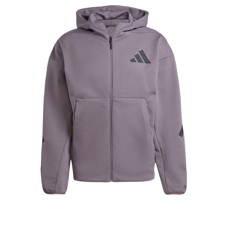 

Спортивная толстовка с капюшоном на молнии ADIDAS SPORTSWEAR, серый