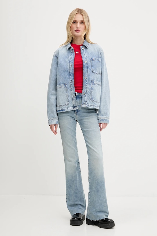 

Хлопковая футболка Tommy Jeans, красный