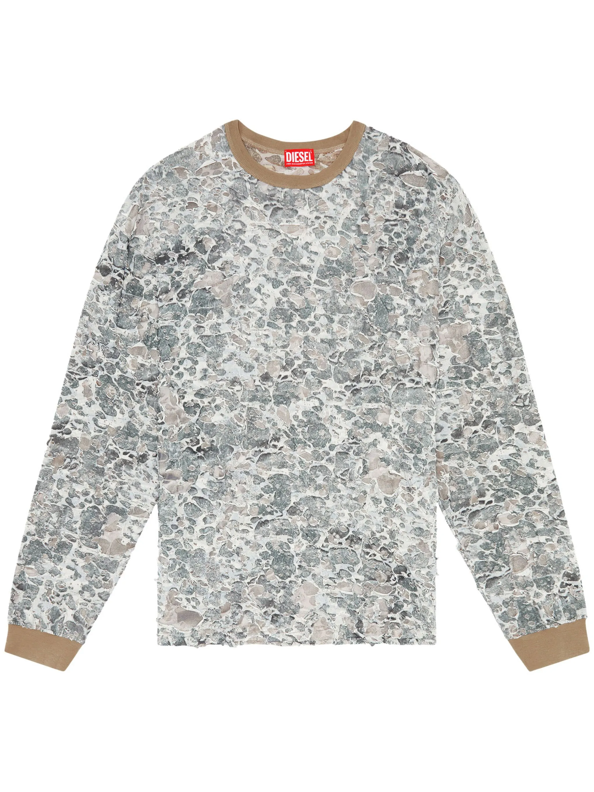 

Футболка T-Boxt с эффектом потертости Diesel, серый