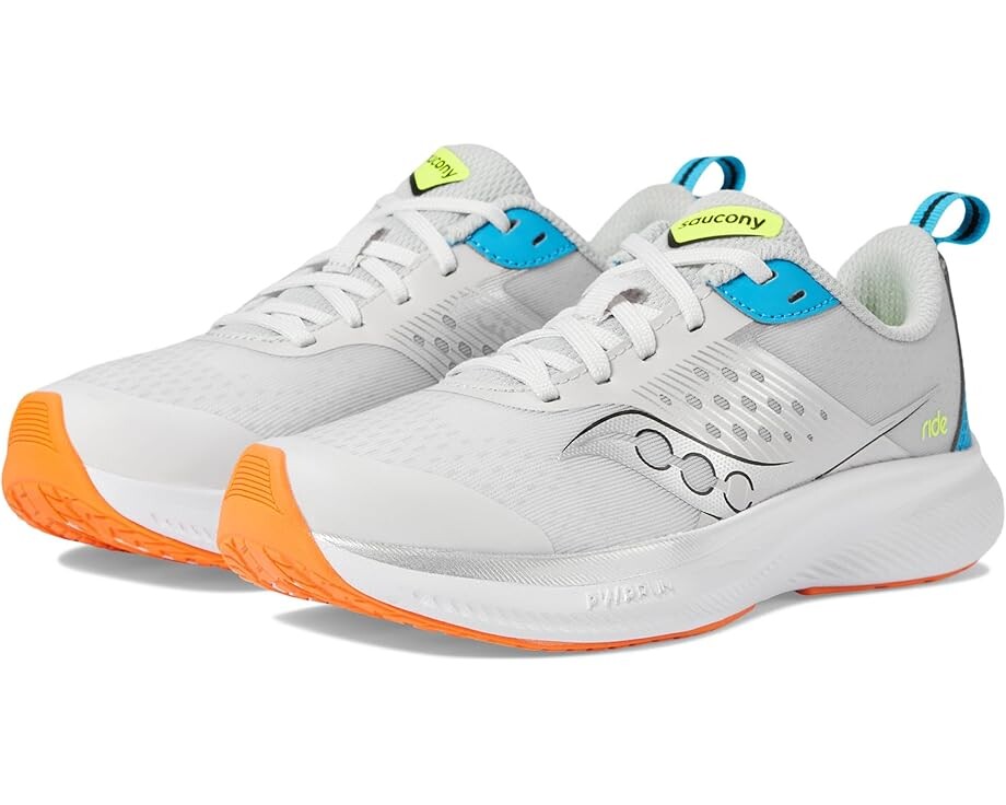 

Кроссовки Saucony Kids Ride KDZ, цвет Grey/Blue/Citron