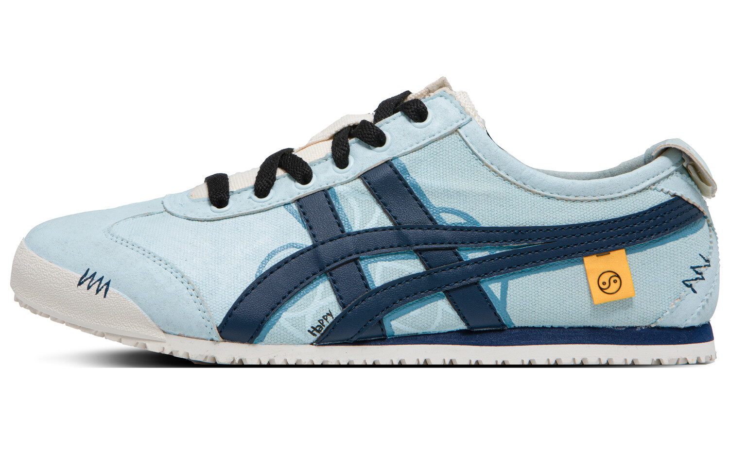 Кроссовки Onitsuka Tiger MEXICO 66 Lifestyle Shoes Unisex Low-top Blue/white, голубой — фото 2