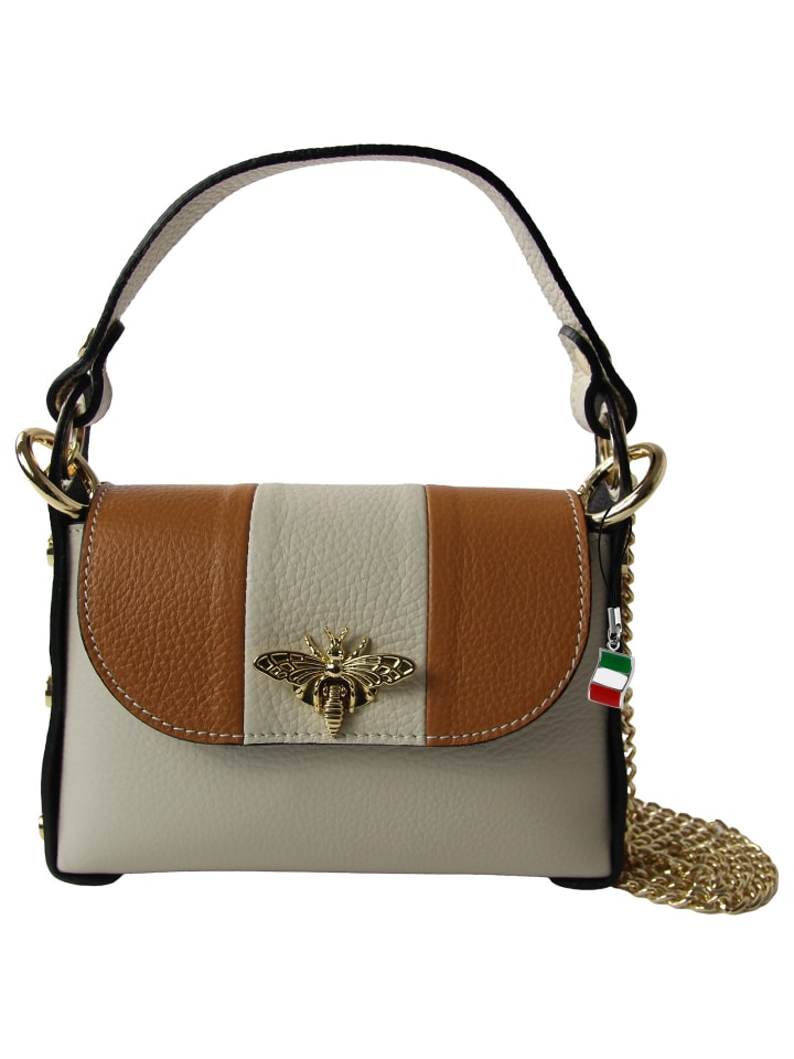 

Сумка через плечо Florence, кожа, бежевый и коричневый, примерно 19 см Florence