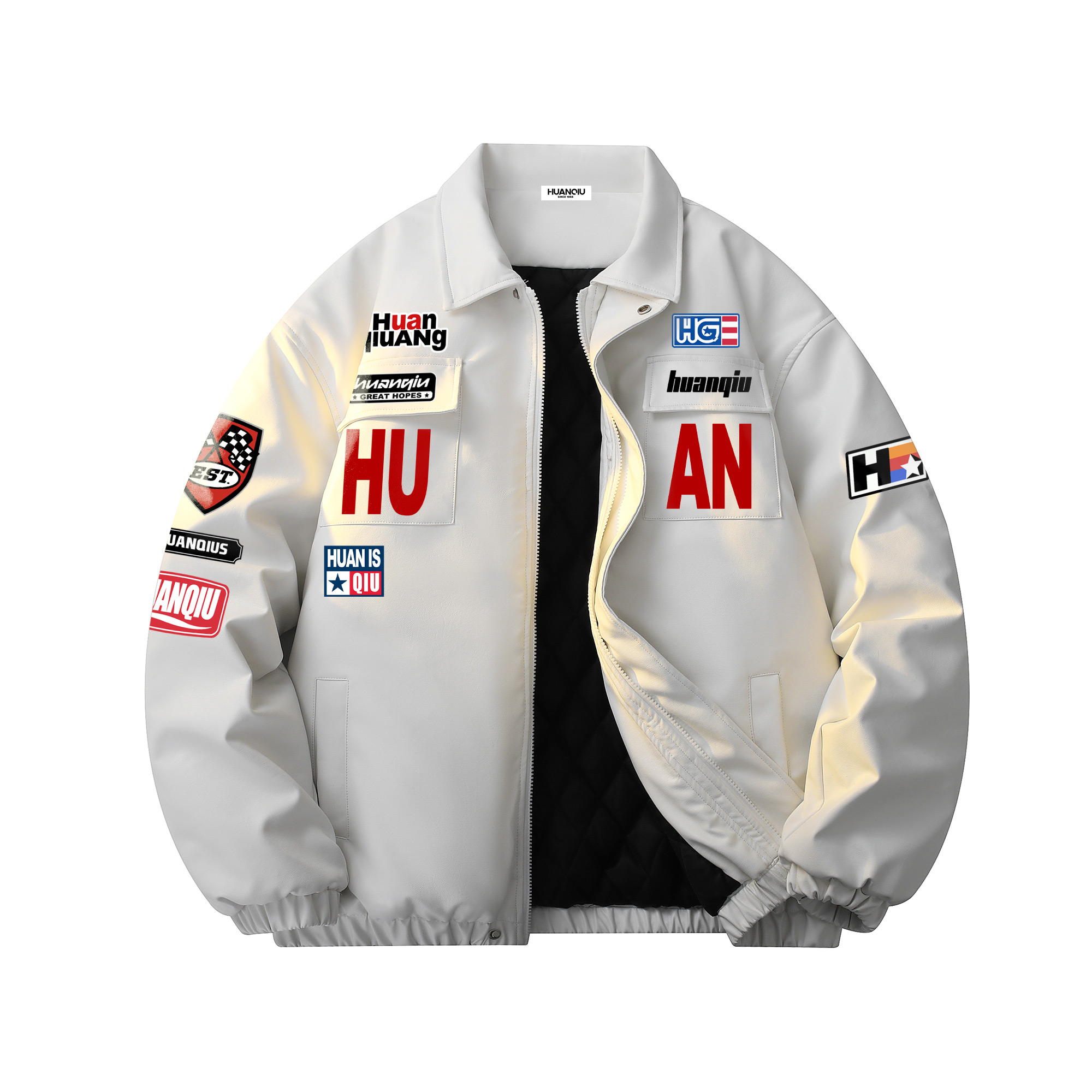 

Пуховик Unisex Lapel Thickened HUANQIU, белый