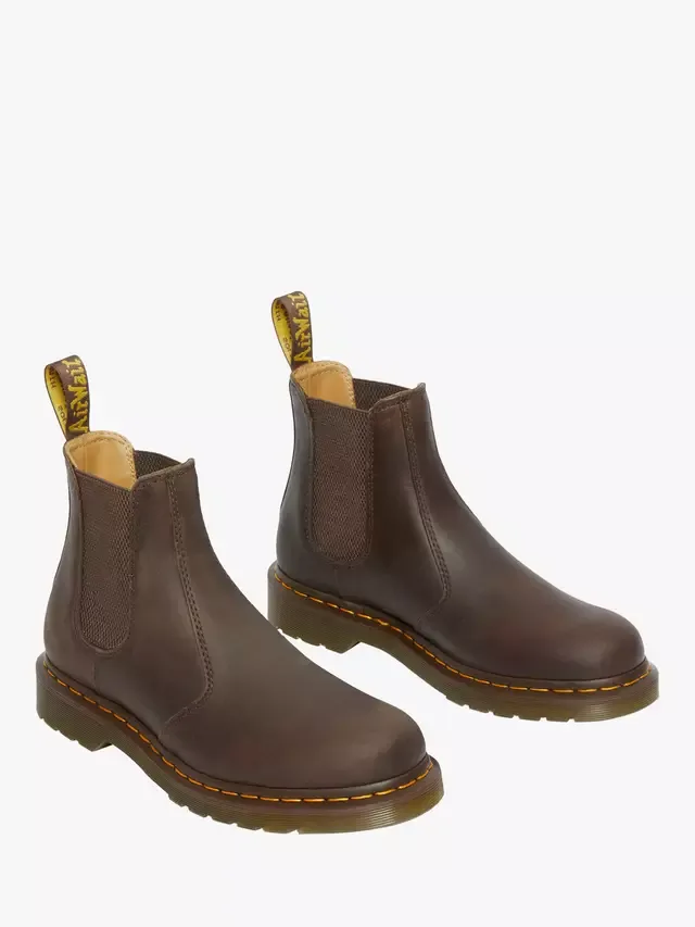 2976 Кожаные ботинки челси Crazy Horse, темно-коричневые Dr. Martens — фото 3