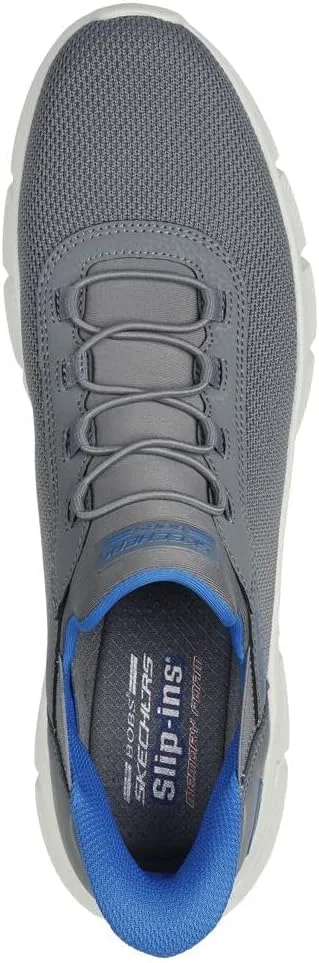 Мужские кроссовки Skechers B Flex-Elevated Edge Hands Free Slip-in, Gray — фото 2