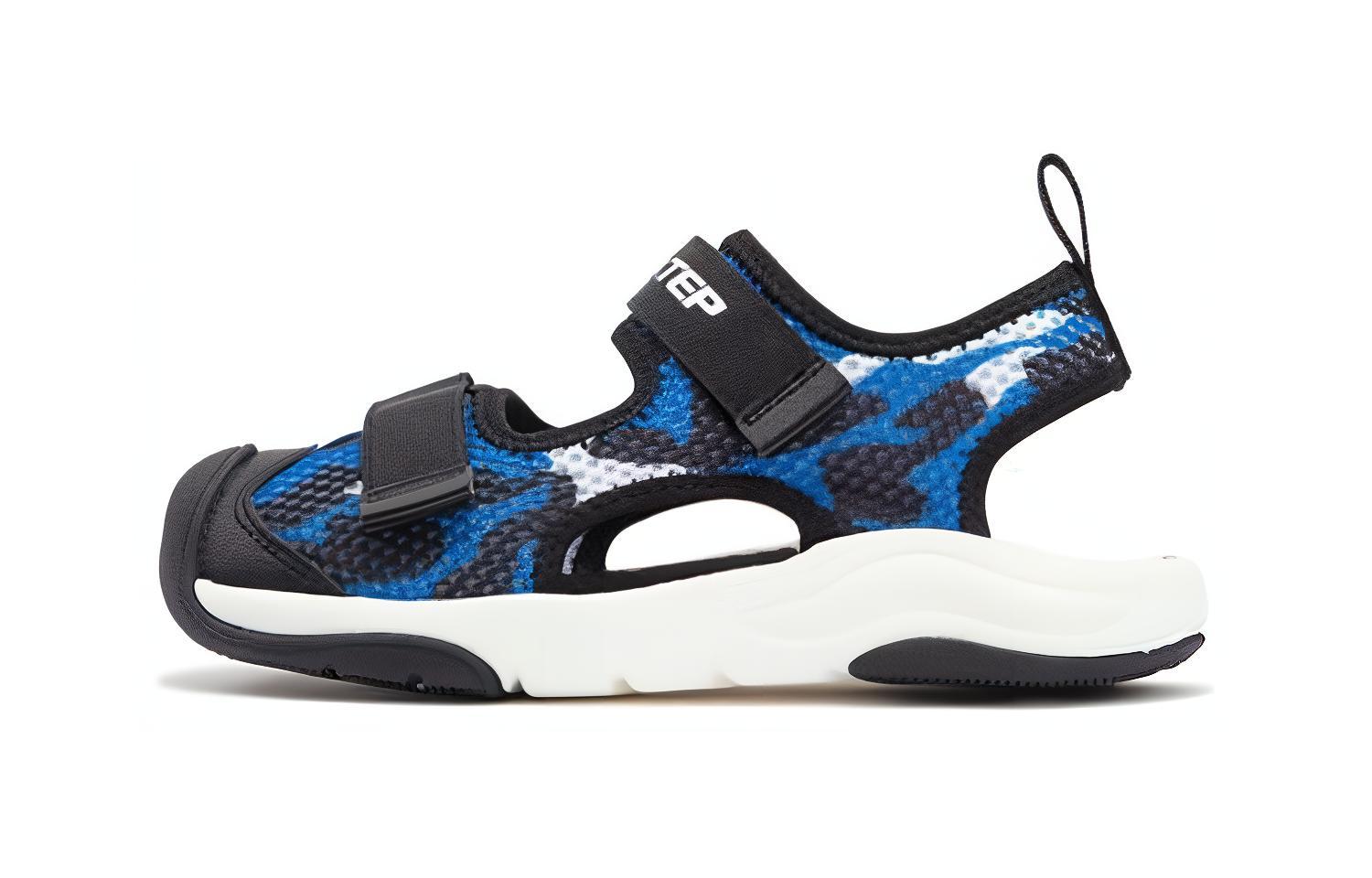 

Антискользящие износостойкие детские сандалии черно-синие для детей 3-7 лет XTEP