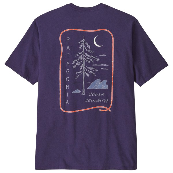 

Футболка с надписью «Clean Claim Roots Responsibili» Patagonia, фиолетовый