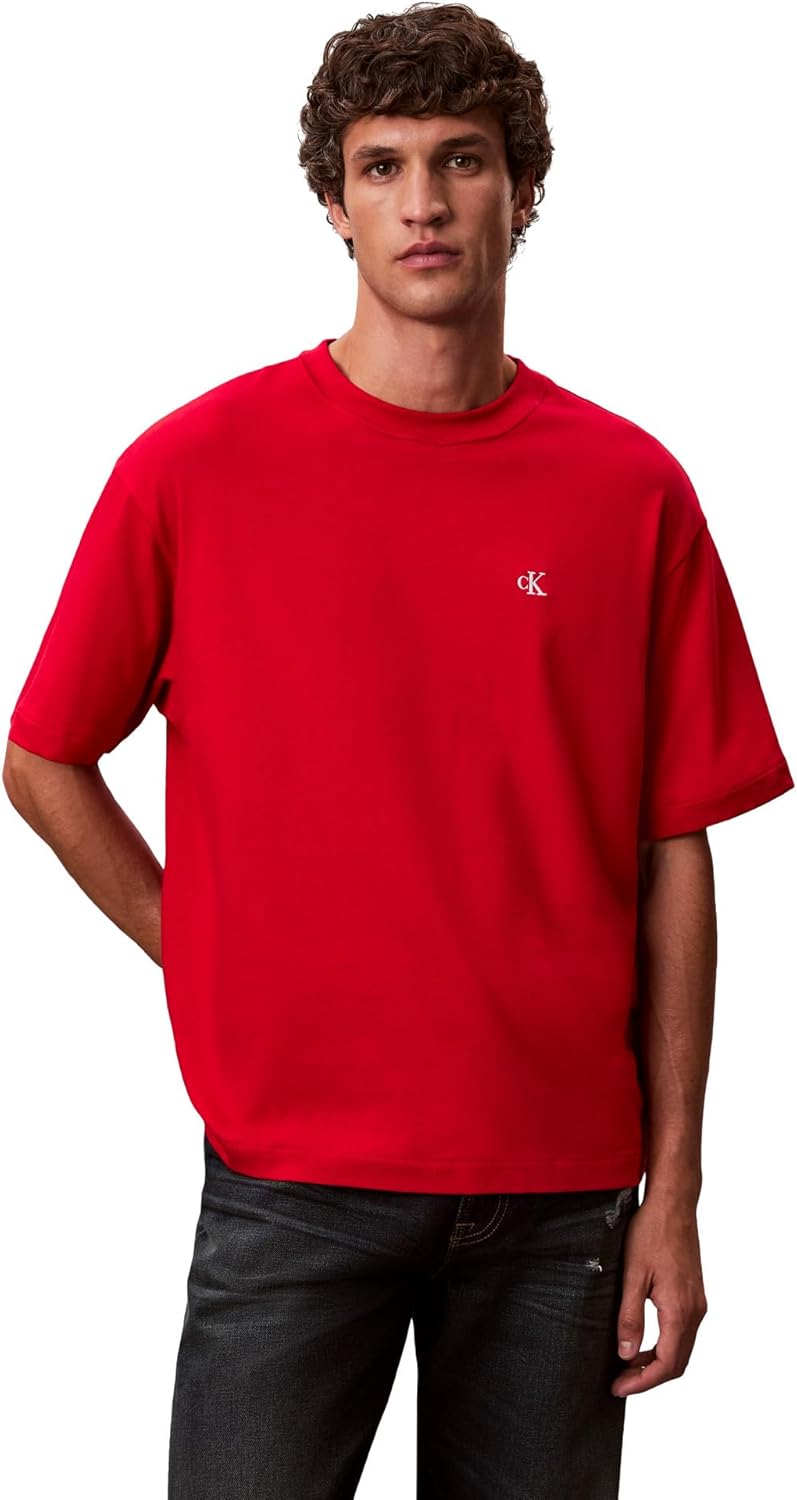 

Мужская футболка Calvin Klein свободного кроя с круглым вырезом и логотипом Archive Logo, Select Color