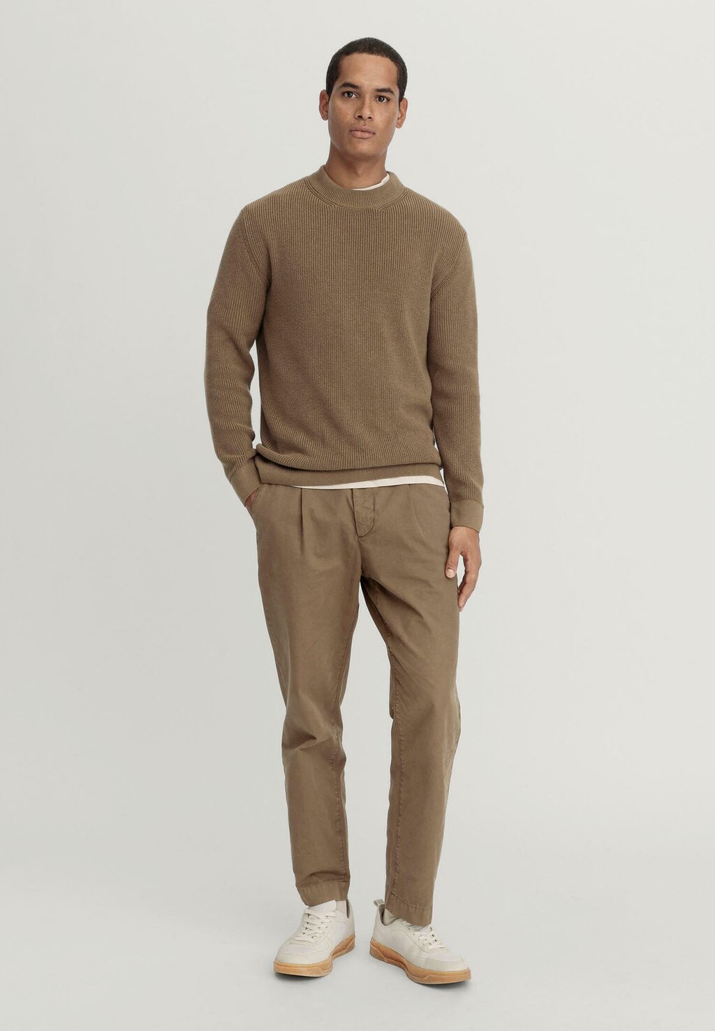 

Джемпер MOCKNECK hessnatur, коричневый