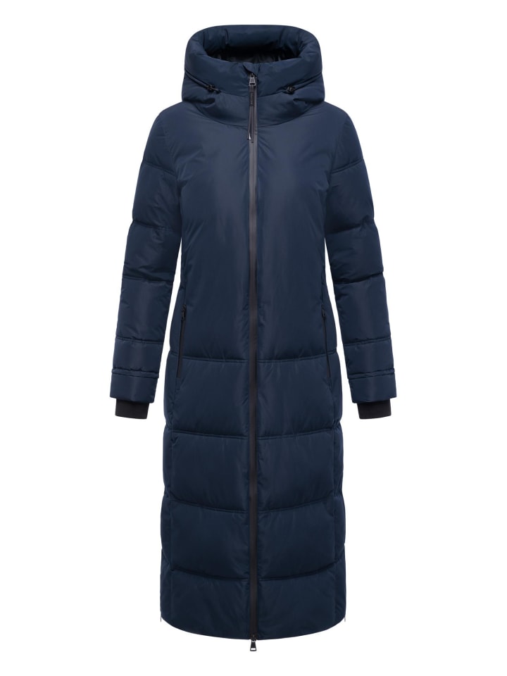 

Стеганое пальто Honiaa XVI темно-синего цвета Marikoo