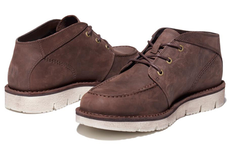 Мужские ботинки Timberland Westmore Moc Toe на рифленой подошве, темно-коричневый — фото 3