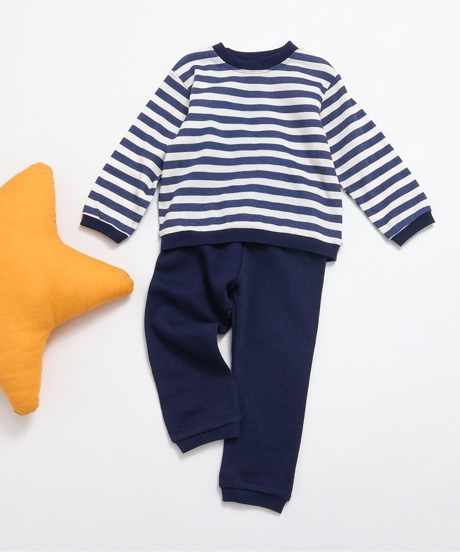 Пижама в вафельном стиле BREEZE, Navy Blue
