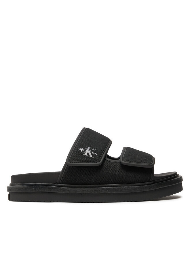 

Шлепки Calvin Klein Jeans Double Bar Sandal Mtl, черный