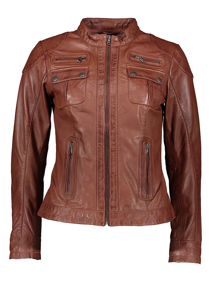 

Кожаная куртка 7eleven Lederjacke Forma, кэмел