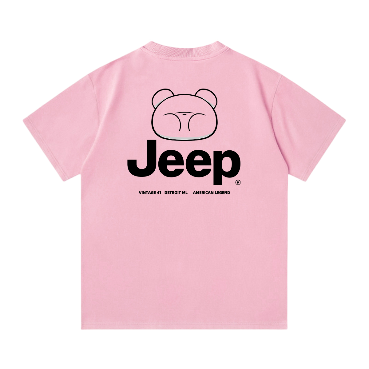 

Футболка с круглым вырезом для школьников Jeep, sky розовый