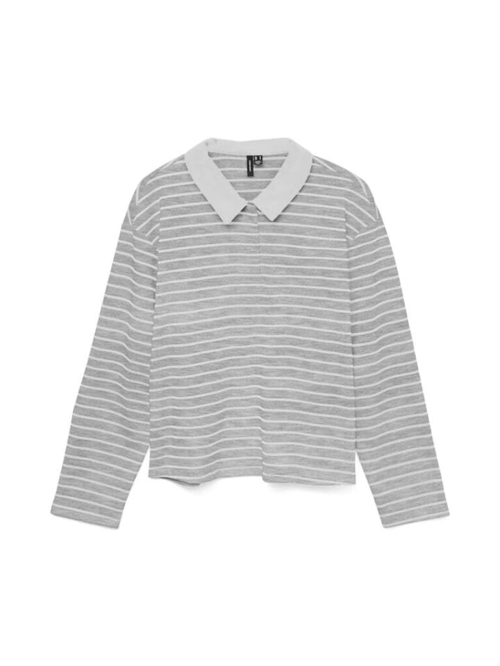 

Лонгслив Vero Moda Langarmshirt, цвет Light Grey Melange