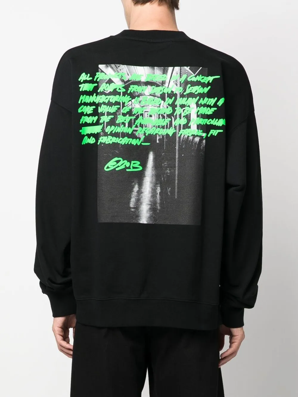 Толстовка с графичным принтом OFF-WHITE, черный — фото 4