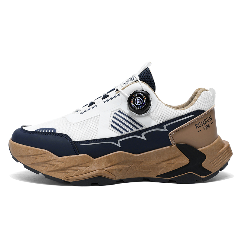 

RENBEN Амортизирующие противоскользящие износостойкие низкие повседневные туфли мужские белые коричневые