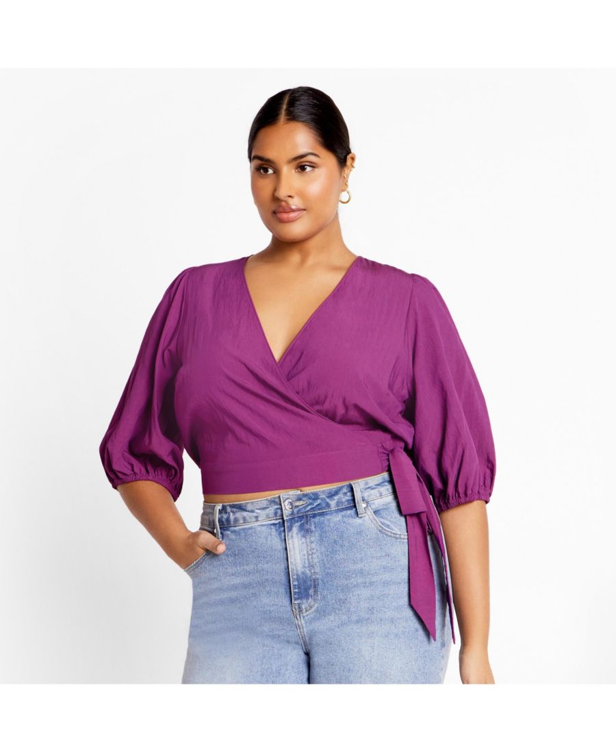 

Топ Кики с галстуком больших размеров CITY CHIC, Magenta