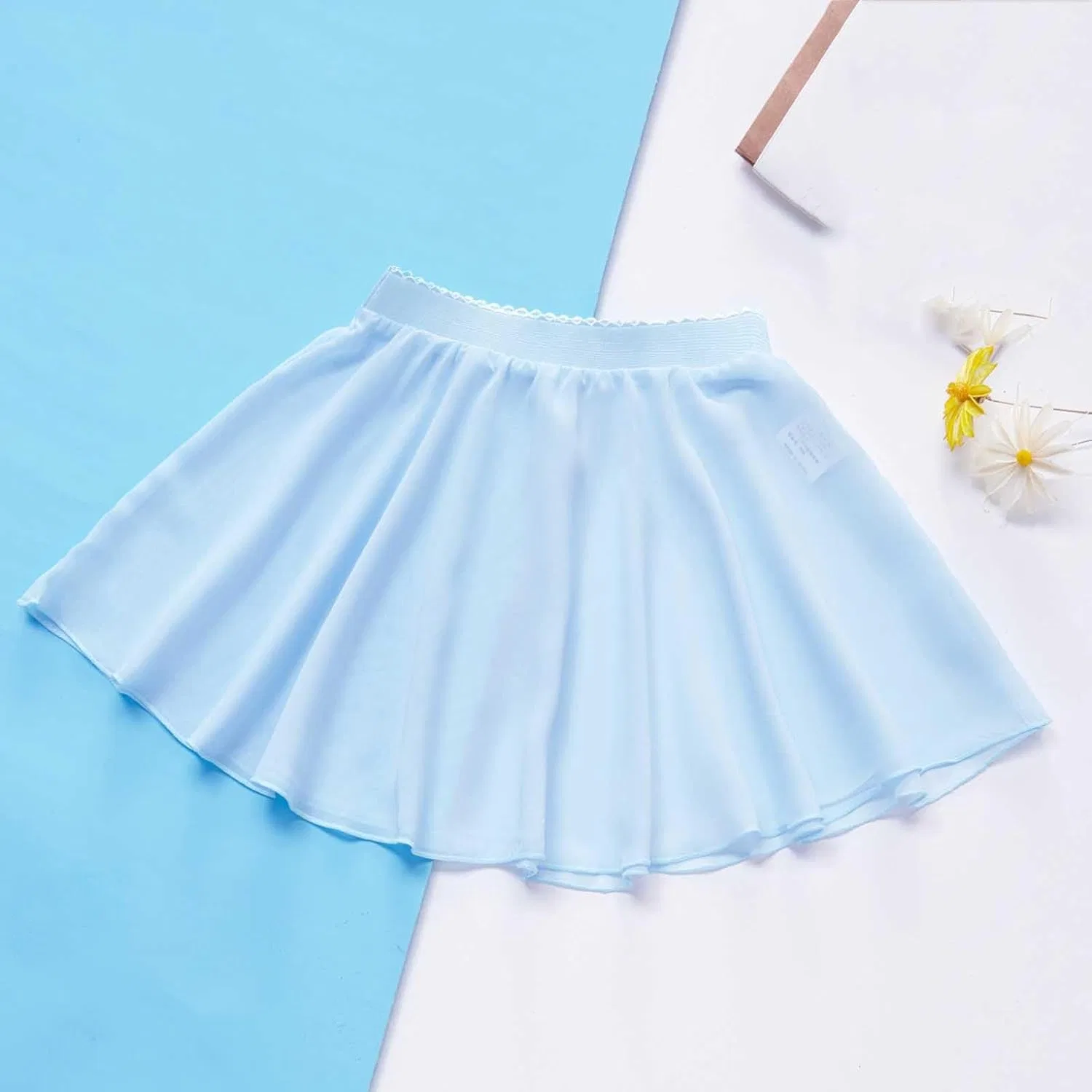 Юбка для девочек Zzalalana плиссированная мини, Light Blue — фото 3