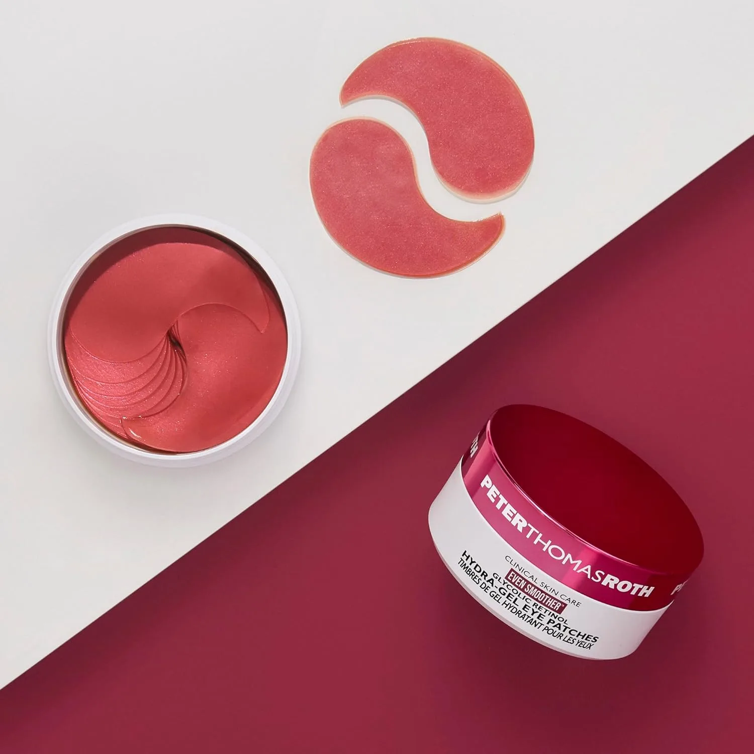 Патчи для глаз Peter Thomas Roth Even Smoother Glycolic Retinol Hydra-Gel с гликолевой кислотой и ретинолом против морщин и неровностей 60 шт. (1 шт.), blue — фото 2