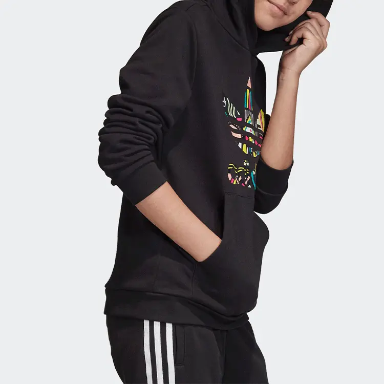 Детская толстовка Adidas Originals, цвет Black — фото 4