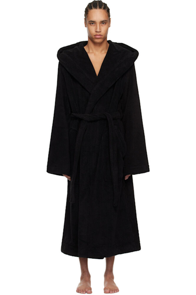 

Черный пляжный халат Rick Owens