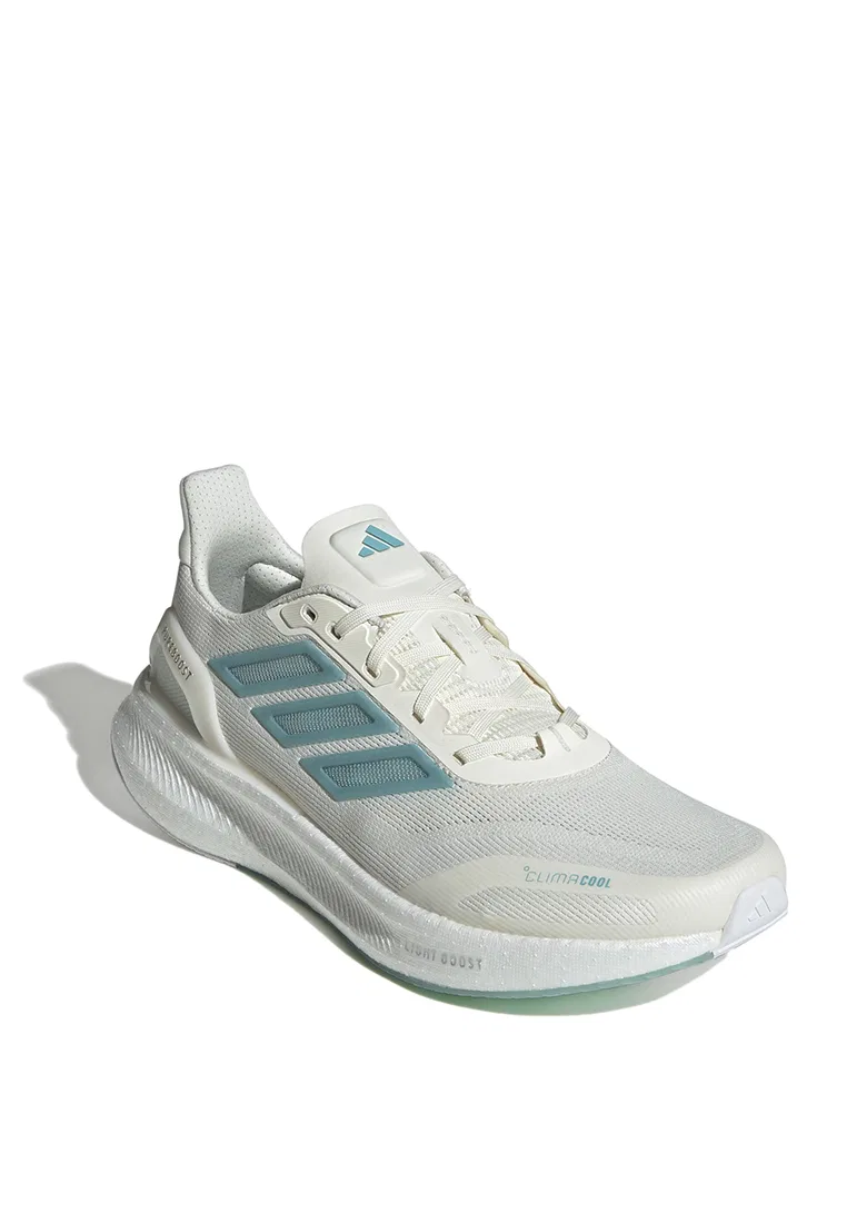 Кроссовки мужские, Pureboost 5 Climacool, Adidas, белый/мятный/кремовый — фото 2