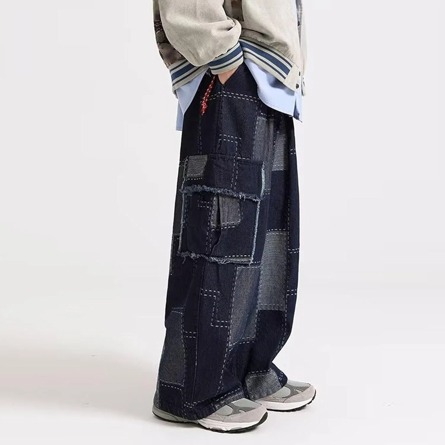 Джинсы свободные Wide Leg Jeans, Blue — фото 4