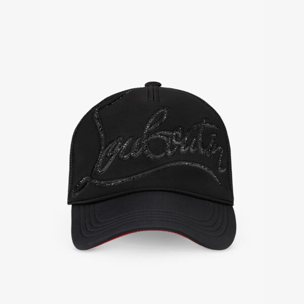 

Бейсболка Rocknride из неопрена и сетки, украшенная стразами Christian Louboutin, черный