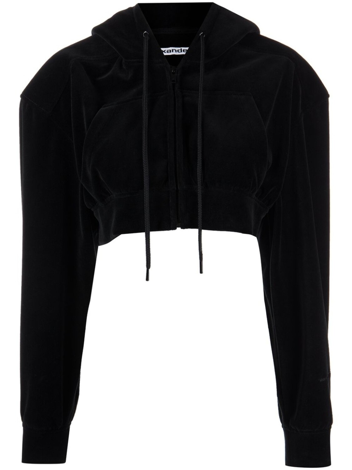 

Alexander Wang укороченное худи, черный