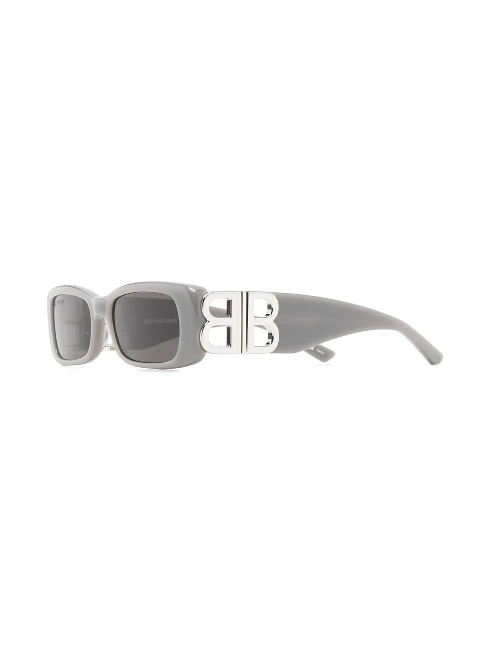 Солнцезащитные очки в прямоугольной оправе с логотипом Balenciaga Eyewear, серый — фото 2