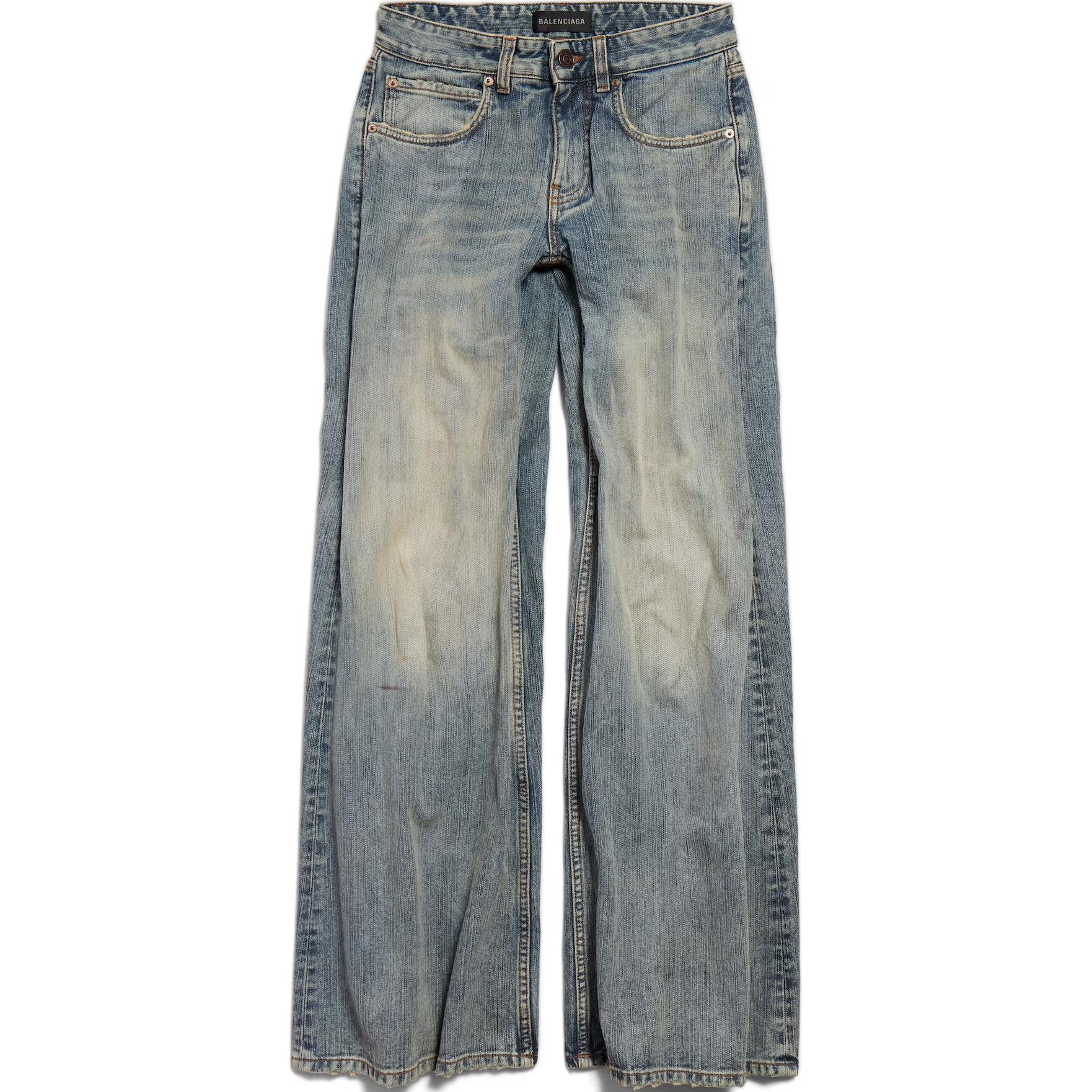 

Расклешенные джинсы Balenciaga, indigo